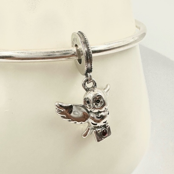 Pandora Harry Potter Hedwig Owl Charm S925 ALE Sterling Silver Charm - Picture 1 of 4